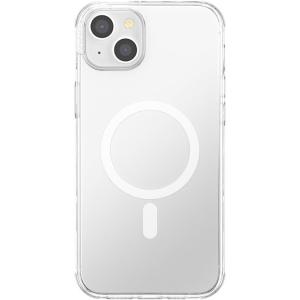 PopSockets iPhone 14 Plus Case with MagSafe, Phone Case for iPhone 14 Plus, Grip Sold Separately, Wireless Charging Compatible – Clear