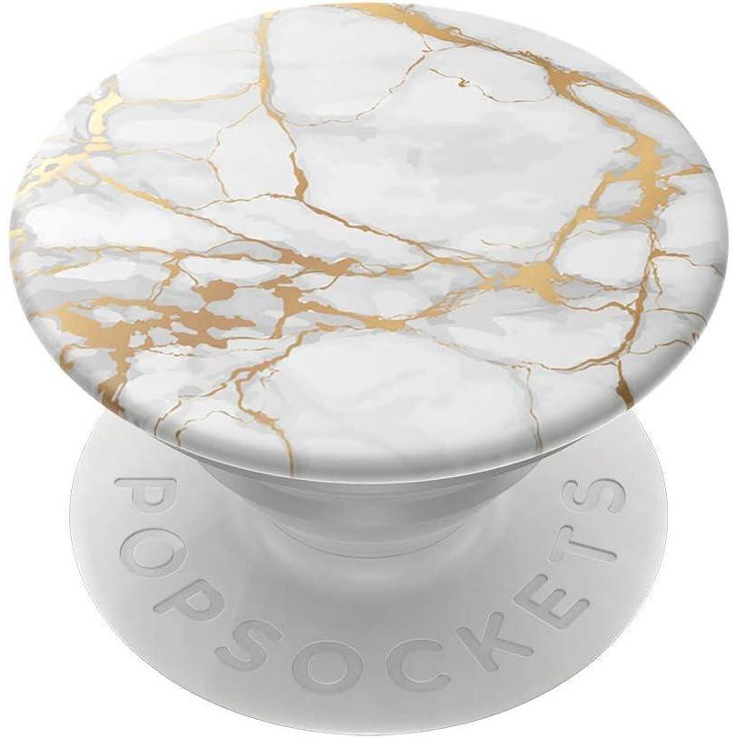 imagePopSockets Phone Grip with Expanding Kickstand Adhesive Grip  Peace Mandala SkyGold Marble