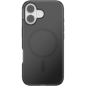 PopSockets iPhone 16 Plus Case Compatible with MagSafe, Phone Case for iPhone 16 Plus, Wireless Charging Compatible, Case Only – Amber(Black Transluscent)