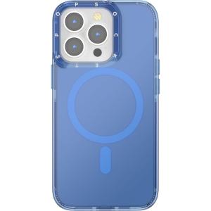 PopSockets iPhone 16 Plus Case Compatible with MagSafe, Phone Case for iPhone 16 Plus, Wireless Charging Compatible, Case Only – Amber(Vermeer Blue)