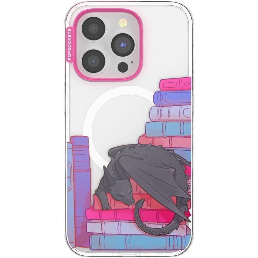 imagePopSockets iPhone 16 Pro Max Case Compatible with MagSafe Phone Case for iPhone 16 Pro Max Wireless Charging Compatible Case Only Cute PopSockets  Heart QueenCurled Up With a Good Book