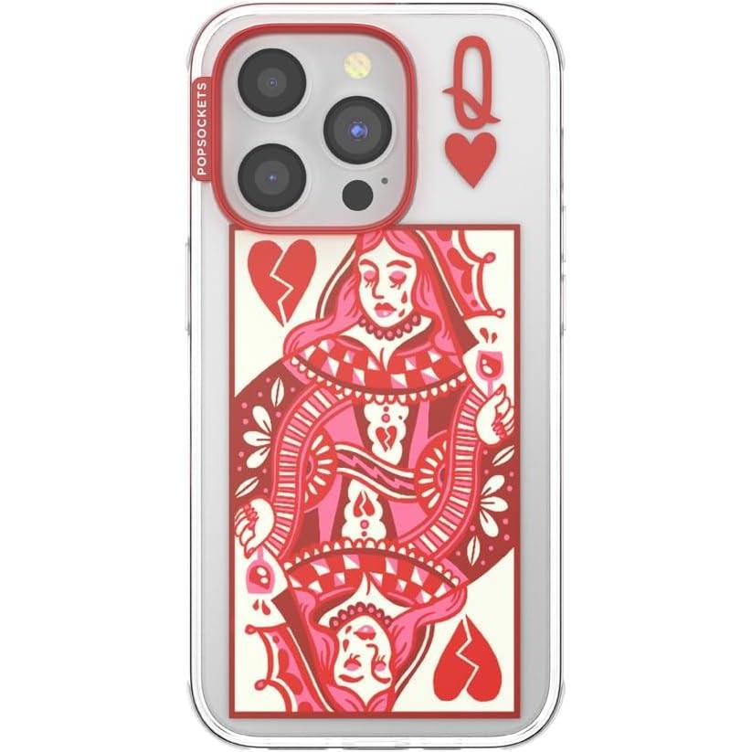 imagePopSockets iPhone 16 Pro Max Case Compatible with MagSafe Phone Case for iPhone 16 Pro Max Wireless Charging Compatible Case Only Cute PopSockets  Heart QueenHeart Queen