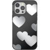PopSockets iPhone 16 Case Compatible with MagSafe, Phone Case for iPhone 16, Wireless Charging Compatible, Case Only – Hearts Reflection(Hearts Reflection)