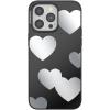 PopSockets iPhone 16 Case Compatible with MagSafe, Phone Case for iPhone 16, Wireless Charging Compatible, Case Only – Hearts Reflection(Hearts Reflection)