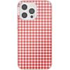 PopSockets iPhone 16 Pro Max Case Compatible with MagSafe, Phone Case for iPhone 16 Pro Max, Wireless Charging Compatible, Case Only, Cute PopSockets – Heart Queen(Rosso Gingham)