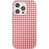 PopSockets iPhone 16 Pro Max Case Compatible with MagSafe, Phone Case for iPhone 16 Pro Max, Wireless Charging Compatible, Case Only, Cute PopSockets – Heart Queen(Rosso Gingham)