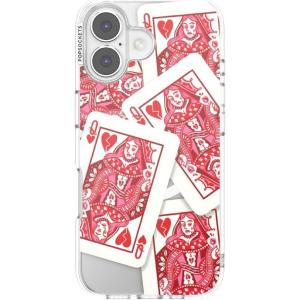 PopSockets iPhone 16 Pro Max Case Compatible with MagSafe, Phone Case for iPhone 16 Pro Max, Wireless Charging Compatible, Case Only, Cute PopSockets – Heart Queen(Queen of Hearts)