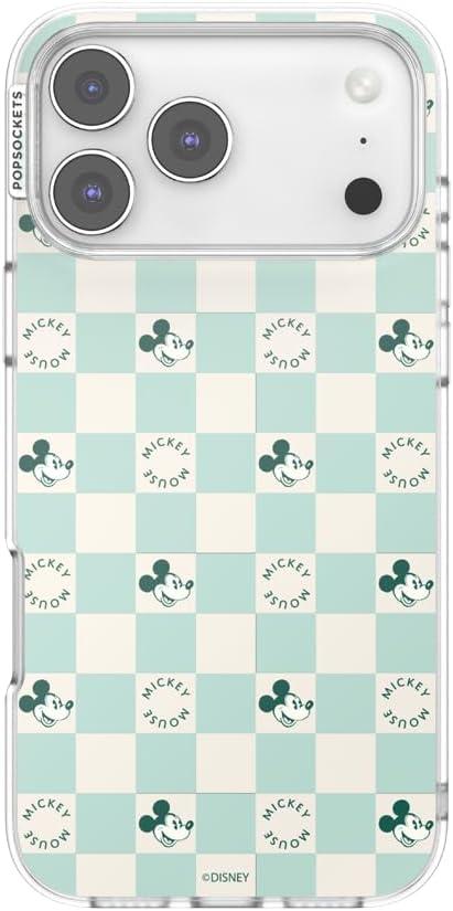 image:imagePopSockets iPhone 17 Phone Case Compatible with MagSafe for iPhone 17 Wireless Charging Compatible Case Only Me FirstMickey Classic Check