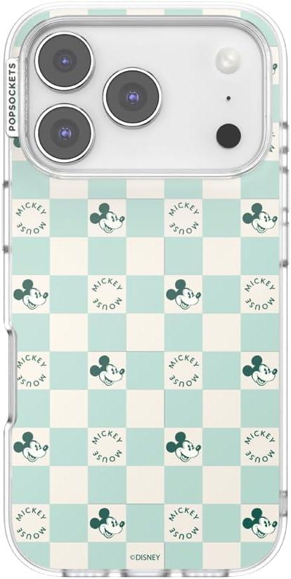 image:imagePopSockets iPhone 17 Phone Case Compatible with MagSafe for iPhone 17 Wireless Charging Compatible Case Only Me FirstMickey Classic Check