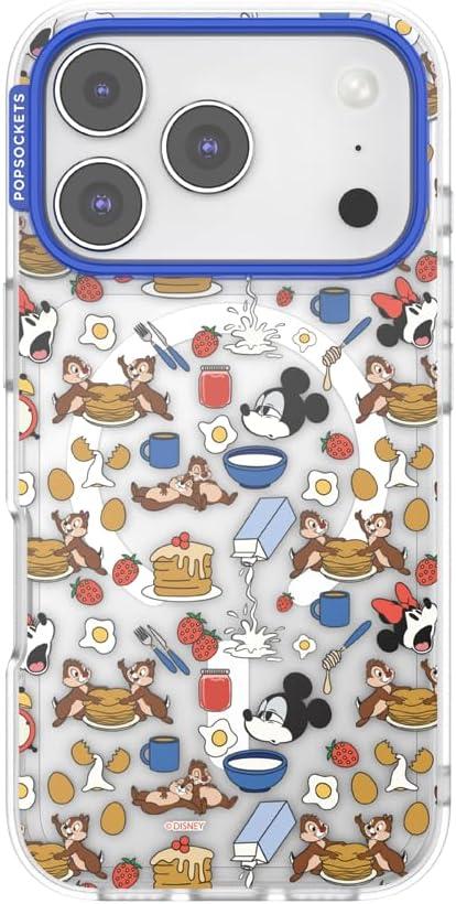 image:imagePopSockets iPhone 17 Phone Case Compatible with MagSafe for iPhone 17 Wireless Charging Compatible Case Only Me FirstMickeys Breakfast Buffet