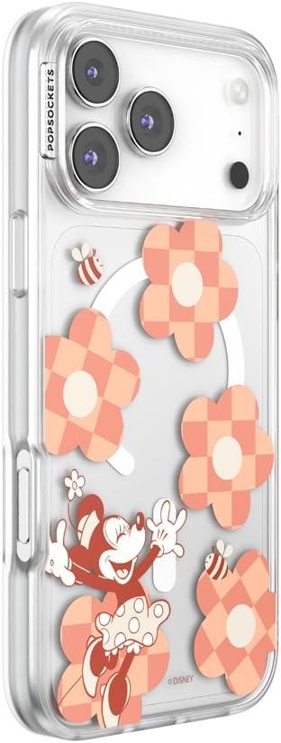 image:imagePopSockets iPhone 17 Phone Case Compatible with MagSafe for iPhone 17 Wireless Charging Compatible Case Only Me FirstMn Chckr Flwr