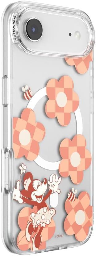 image:imagePopSockets iPhone 17 Phone Case Compatible with MagSafe for iPhone 17 Wireless Charging Compatible Case Only Me FirstMn Chckr Flwr