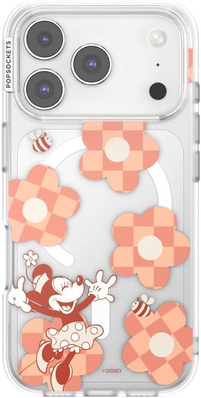image:imagePopSockets iPhone 17 Phone Case Compatible with MagSafe for iPhone 17 Wireless Charging Compatible Case Only Me FirstMn Chckr Flwr