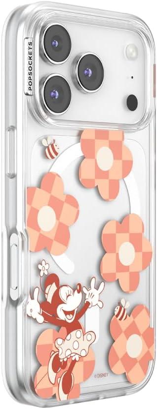 image:imagePopSockets iPhone 17 Phone Case Compatible with MagSafe for iPhone 17 Wireless Charging Compatible Case Only Me FirstMn Chckr Flwr