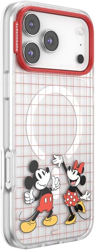 image:imagePopSockets iPhone 17 Phone Case Compatible with MagSafe for iPhone 17 Wireless Charging Compatible Case Only Me FirstMod Mickey Minnie