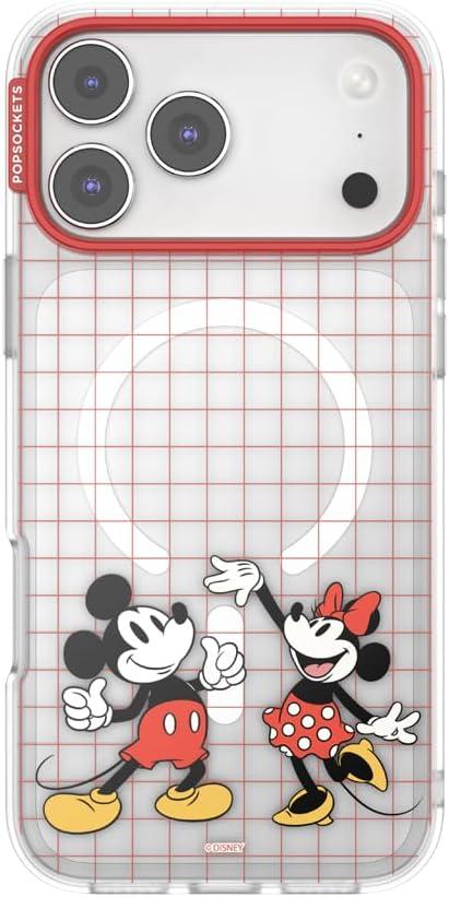 image:imagePopSockets iPhone 17 Phone Case Compatible with MagSafe for iPhone 17 Wireless Charging Compatible Case Only Me FirstMod Mickey Minnie