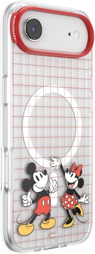 image:imagePopSockets iPhone 17 Phone Case Compatible with MagSafe for iPhone 17 Wireless Charging Compatible Case Only Me FirstMod Mickey Minnie