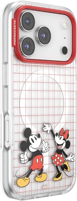 image:imagePopSockets iPhone 17 Phone Case Compatible with MagSafe for iPhone 17 Wireless Charging Compatible Case Only Me FirstMod Mickey Minnie