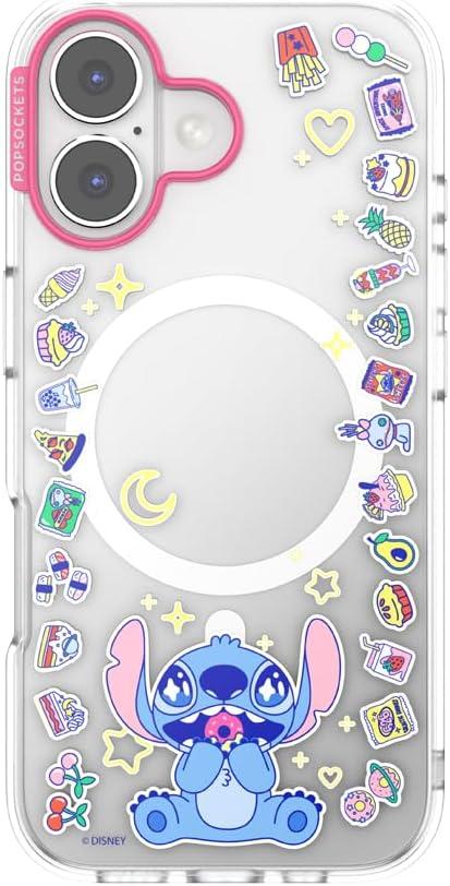 image:imagePopSockets iPhone 17 Phone Case Compatible with MagSafe for iPhone 17 Wireless Charging Compatible Case Only Me FirstStitch Snack Attack