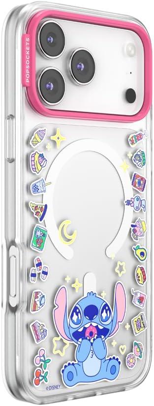 image:imagePopSockets iPhone 17 Phone Case Compatible with MagSafe for iPhone 17 Wireless Charging Compatible Case Only Me FirstStitch Snack Attack