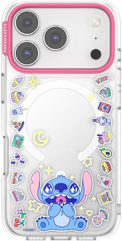 image:imagePopSockets iPhone 17 Phone Case Compatible with MagSafe for iPhone 17 Wireless Charging Compatible Case Only Me FirstStitch Snack Attack