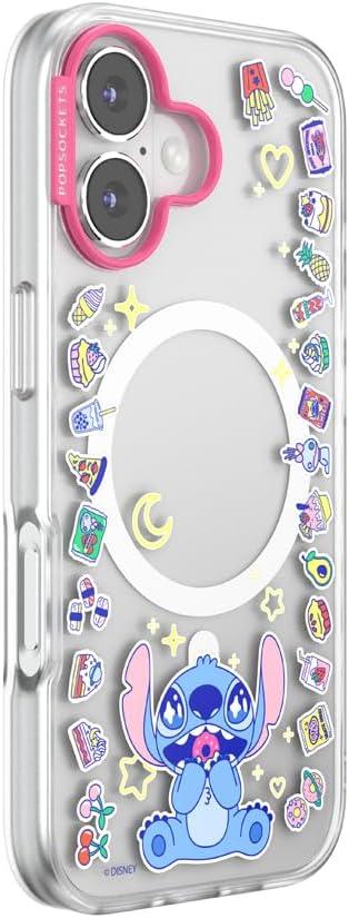 image:imagePopSockets iPhone 17 Phone Case Compatible with MagSafe for iPhone 17 Wireless Charging Compatible Case Only Me FirstStitch Snack Attack