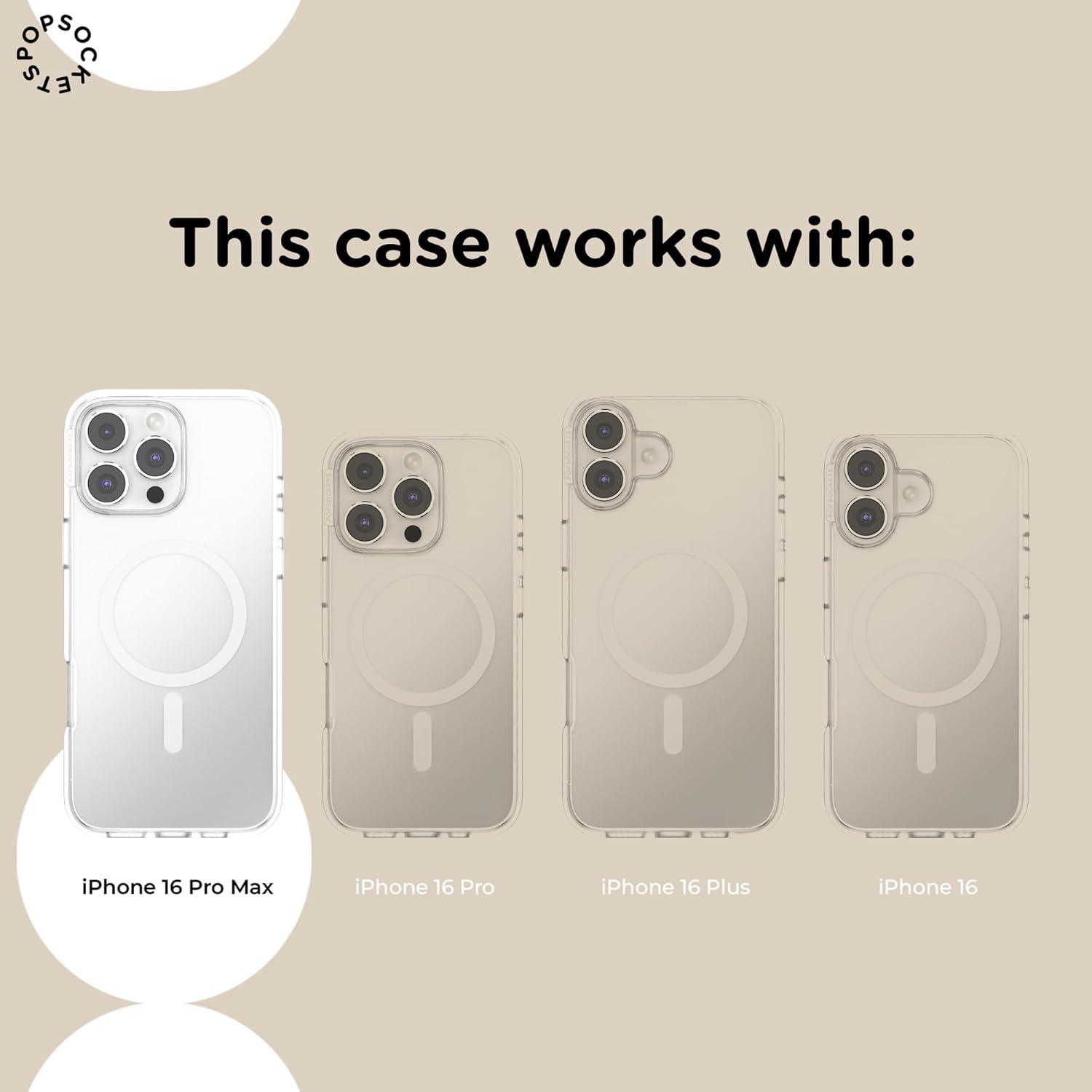 image:imagePopSockets iPhone 17 Phone Case Compatible with MagSafe for iPhone 17 Wireless Charging Compatible Case Only Me FirstStitch Snack Attack