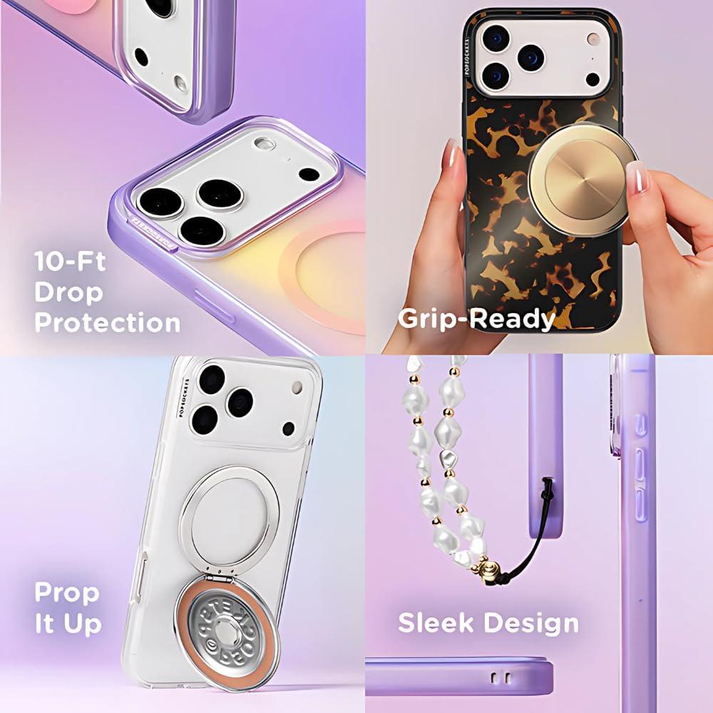 image:imagePopSockets iPhone 17 Phone Case Compatible with MagSafe for iPhone 17 Wireless Charging Compatible Case Only Me FirstStitch Snack Attack