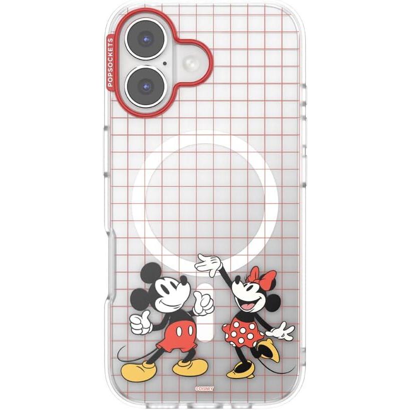 image:imagePopSockets iPhone 17 Phone Case Compatible with MagSafe for iPhone 17 Wireless Charging Compatible Case Only Me FirstMod Mickey Minnie