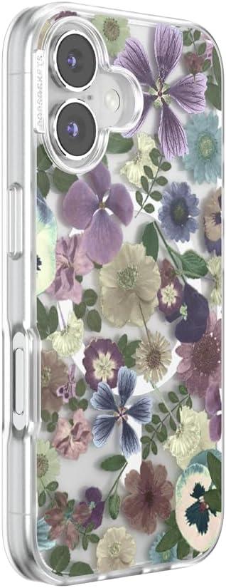 image:imagePopSockets iPhone 14 Pro Max Case with MagSafe Phone Case for iPhone 14 Pro Max Grip Sold Separately Wireless Charging Compatible Garden Check GreenPressed Flower
