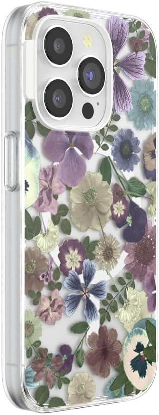 image:imagePopSockets iPhone 14 Pro Max Case with MagSafe Phone Case for iPhone 14 Pro Max Grip Sold Separately Wireless Charging Compatible Garden Check GreenPressed Flower