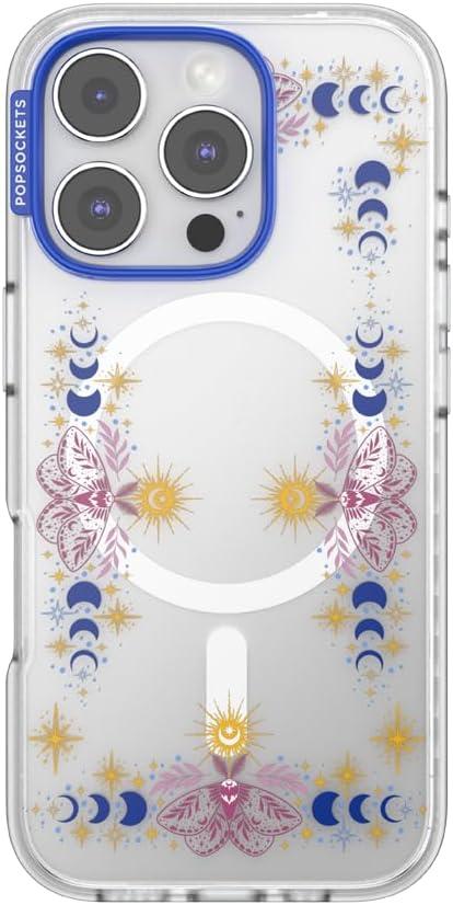 image:imagePopSockets iPhone 14 Pro Max Case with MagSafe Phone Case for iPhone 14 Pro Max Grip Sold Separately Wireless Charging Compatible Garden Check GreenRead Me