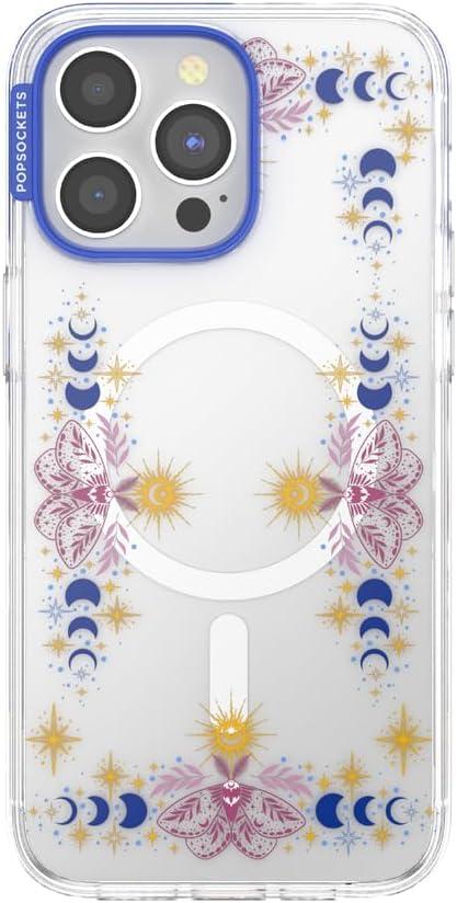 image:imagePopSockets iPhone 14 Pro Max Case with MagSafe Phone Case for iPhone 14 Pro Max Grip Sold Separately Wireless Charging Compatible Garden Check GreenRead Me