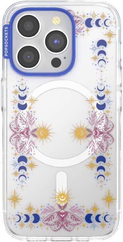 image:imagePopSockets iPhone 14 Pro Max Case with MagSafe Phone Case for iPhone 14 Pro Max Grip Sold Separately Wireless Charging Compatible Garden Check GreenRead Me