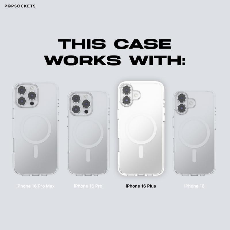 image:imagePopSockets iPhone 14 Pro Max Case with MagSafe Phone Case for iPhone 14 Pro Max Grip Sold Separately Wireless Charging Compatible Garden Check GreenRead Me