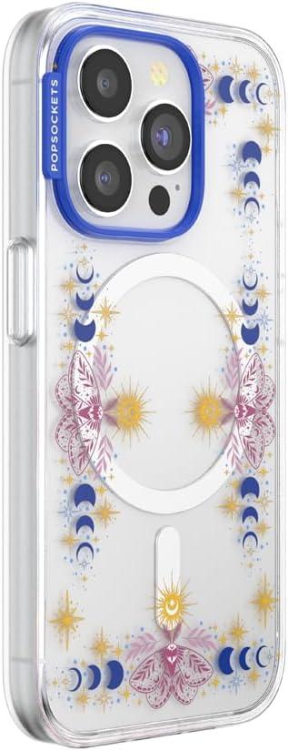 image:imagePopSockets iPhone 14 Pro Max Case with MagSafe Phone Case for iPhone 14 Pro Max Grip Sold Separately Wireless Charging Compatible Garden Check GreenRead Me