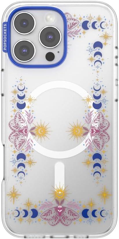 image:imagePopSockets iPhone 14 Pro Max Case with MagSafe Phone Case for iPhone 14 Pro Max Grip Sold Separately Wireless Charging Compatible Garden Check GreenRead Me