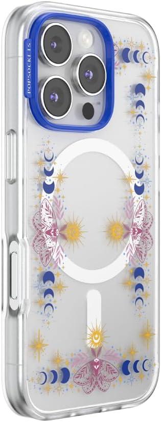 image:imagePopSockets iPhone 14 Pro Max Case with MagSafe Phone Case for iPhone 14 Pro Max Grip Sold Separately Wireless Charging Compatible Garden Check GreenRead Me