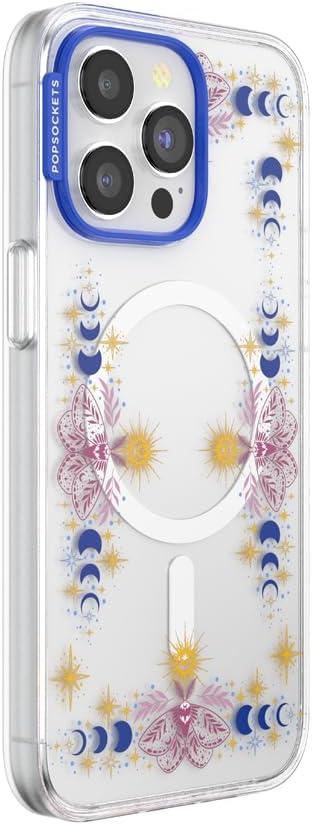 image:imagePopSockets iPhone 14 Pro Max Case with MagSafe Phone Case for iPhone 14 Pro Max Grip Sold Separately Wireless Charging Compatible Garden Check GreenRead Me