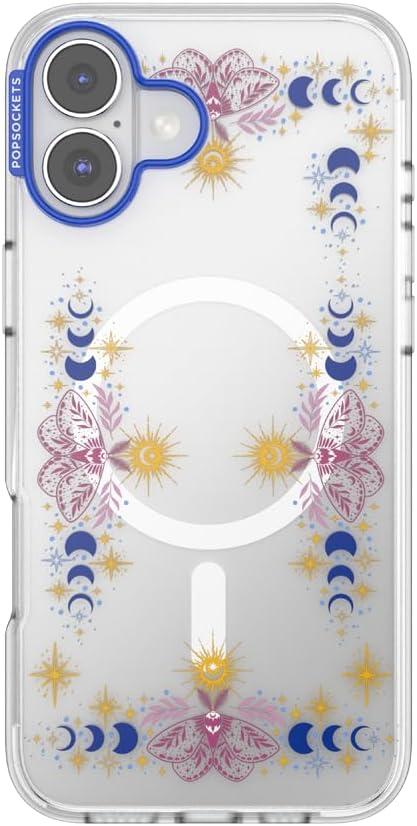image:imagePopSockets iPhone 14 Pro Max Case with MagSafe Phone Case for iPhone 14 Pro Max Grip Sold Separately Wireless Charging Compatible Garden Check GreenRead Me