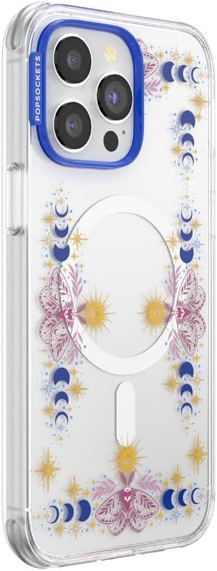 image:imagePopSockets iPhone 14 Pro Max Case with MagSafe Phone Case for iPhone 14 Pro Max Grip Sold Separately Wireless Charging Compatible Garden Check GreenRead Me