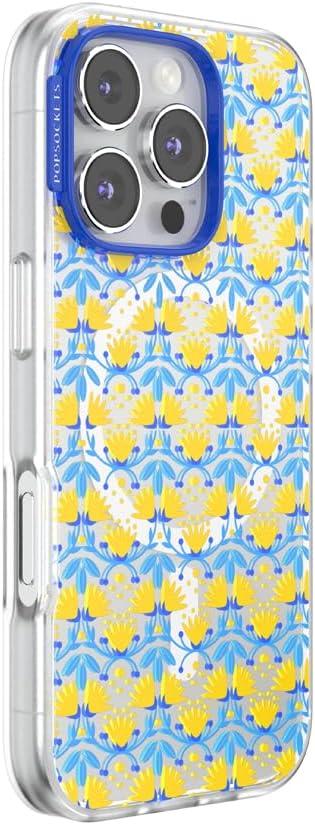 image:imagePopSockets iPhone 14 Pro Max Case with MagSafe Phone Case for iPhone 14 Pro Max Grip Sold Separately Wireless Charging Compatible Garden Check GreenTea Towel