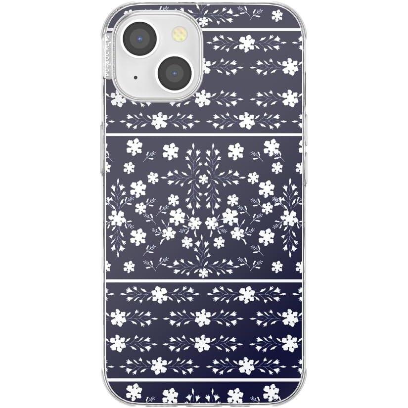 image:imagePopSockets iPhone 14 Plus Case with MagSafe Phone Case for iPhone 14 Plus Grip Sold Separately Wireless Charging Compatible  Curled Up with A Good BookBandana Blues