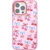 PopSockets iPhone 14 Plus Case with MagSafe, Phone Case for iPhone 14 Plus, Grip Sold Separately, Wireless Charging Compatible – Curled Up with A Good Book(Cherry Bows)