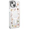 PopSockets iPhone 14 Plus Case with MagSafe, Phone Case for iPhone 14 Plus, Grip Sold Separately, Wireless Charging Compatible – Curled Up with A Good Book(Spooky Book Club Clear)
