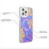 PopSockets iPhone 14 Pro Max Case with MagSafe, Phone Case for iPhone 14 Pro Max, Grip Sold Separately, Wireless Charging Compatible – Garden Check Green(Boca Palms Blue)