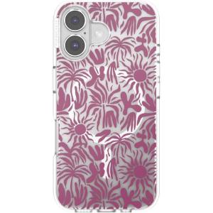 PopSockets iPhone 14 Pro Max Case with MagSafe, Phone Case for iPhone 14 Pro Max, Grip Sold Separately, Wireless Charging Compatible – Garden Check Green(Sava Sava Palms)