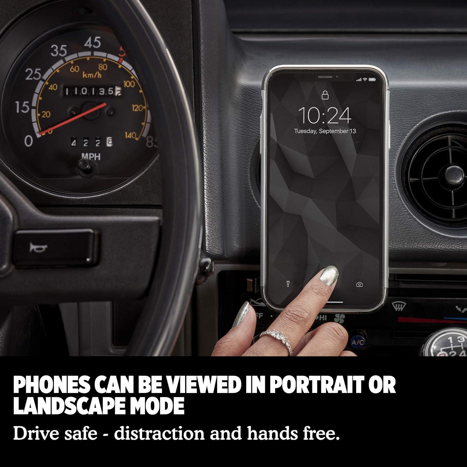 image:imagePopSockets PopMount 2 NonAdhesive Car Vent Mount Handsfree Support For Smartphones and Tablets BlackBlack