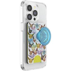 PopSockets Phone Wallet with Expanding Phone Grip, Phone Card Holder, Pokemon – Magikarp Waves(Eevee Evolution)