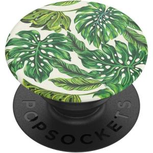 ​​​​PopSockets Phone Grip with Expanding Kickstand, Adhesive Grip – Blue Skies(Monstera)